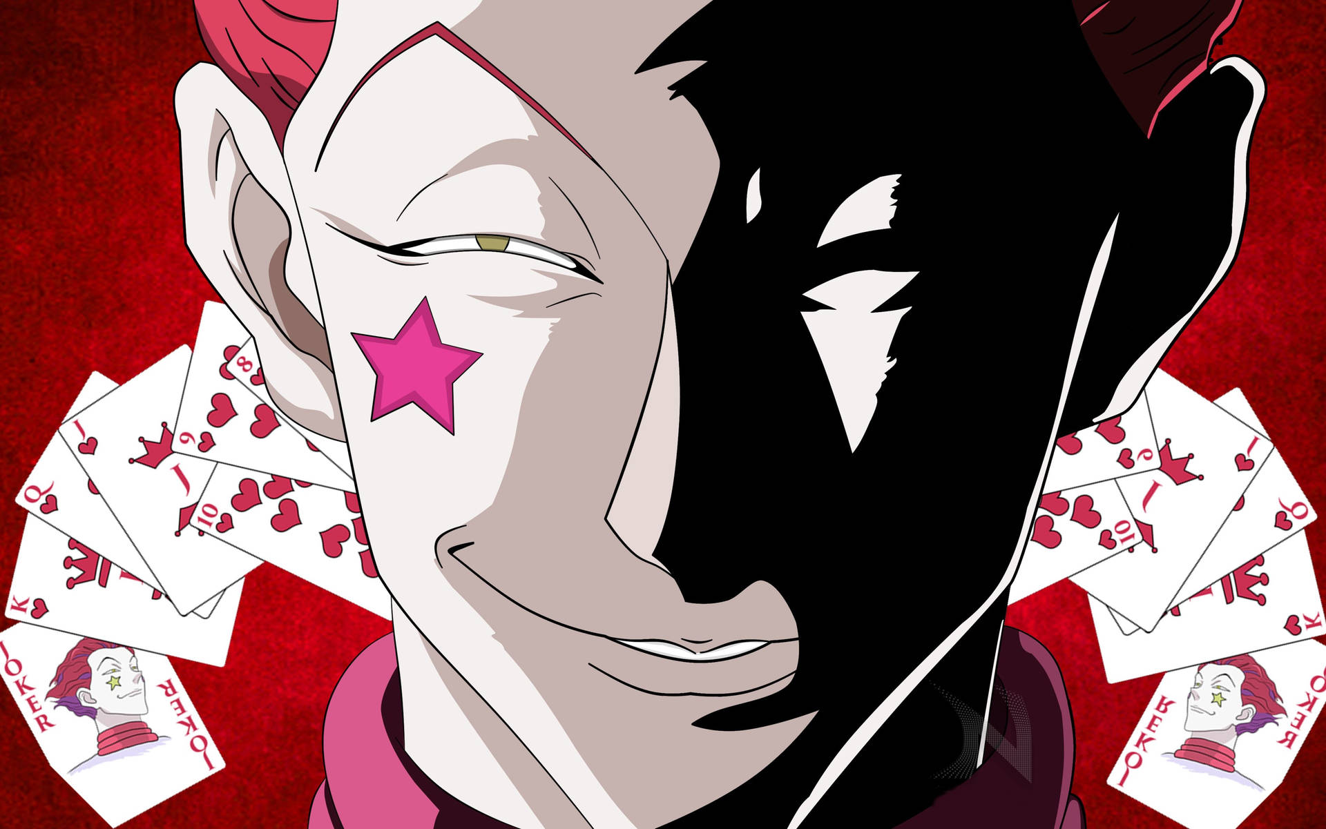 Hisoka 4k Evil Smile Background