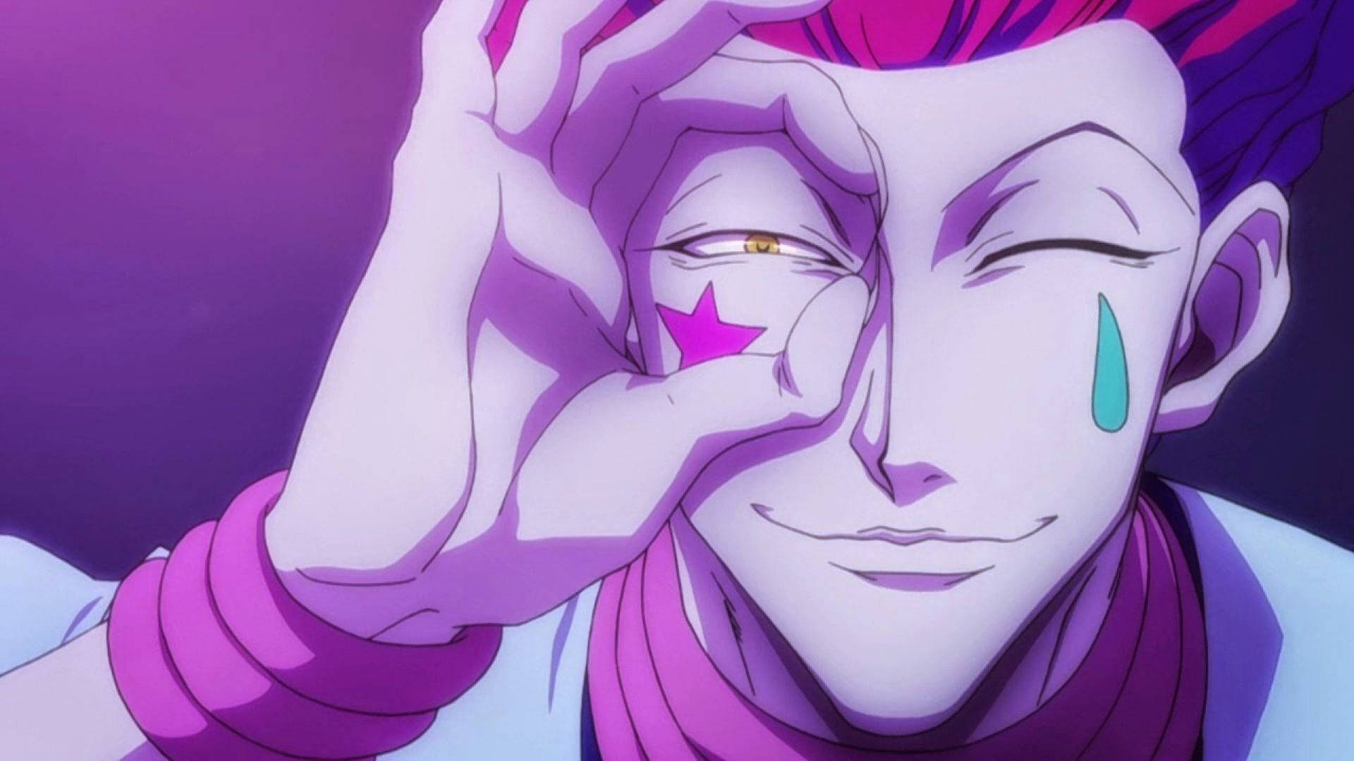 Hisoka 4k Eye Finger Circle Background