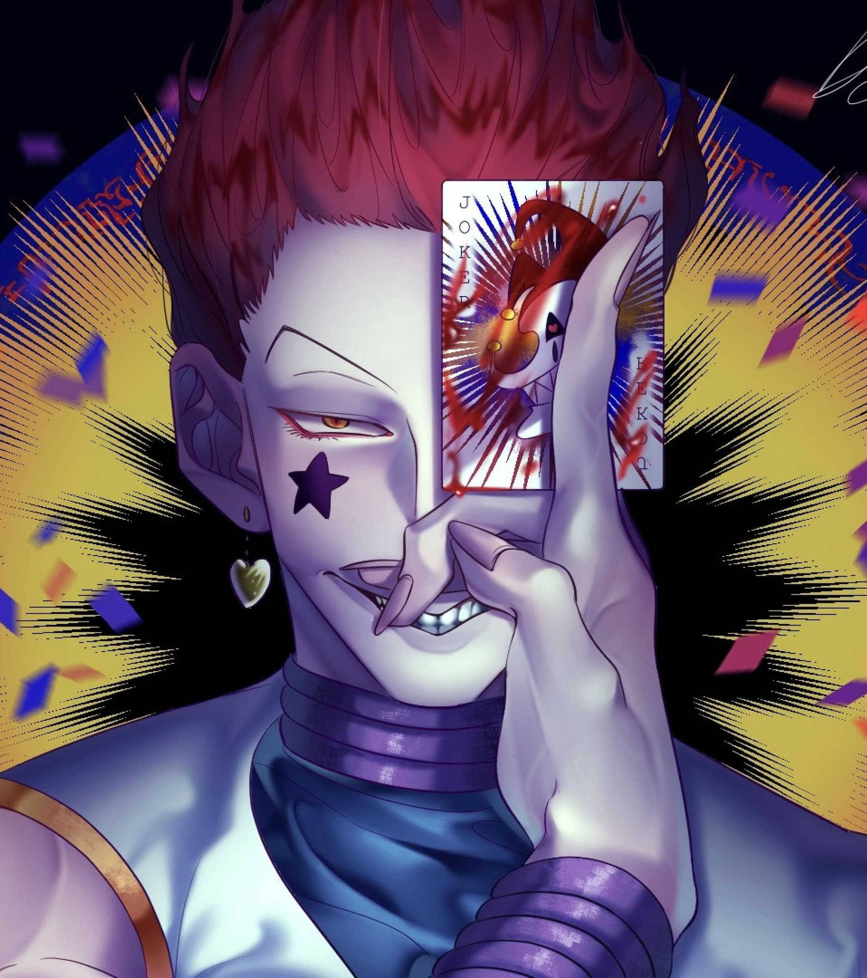 Hisoka 4k Joker Card Background