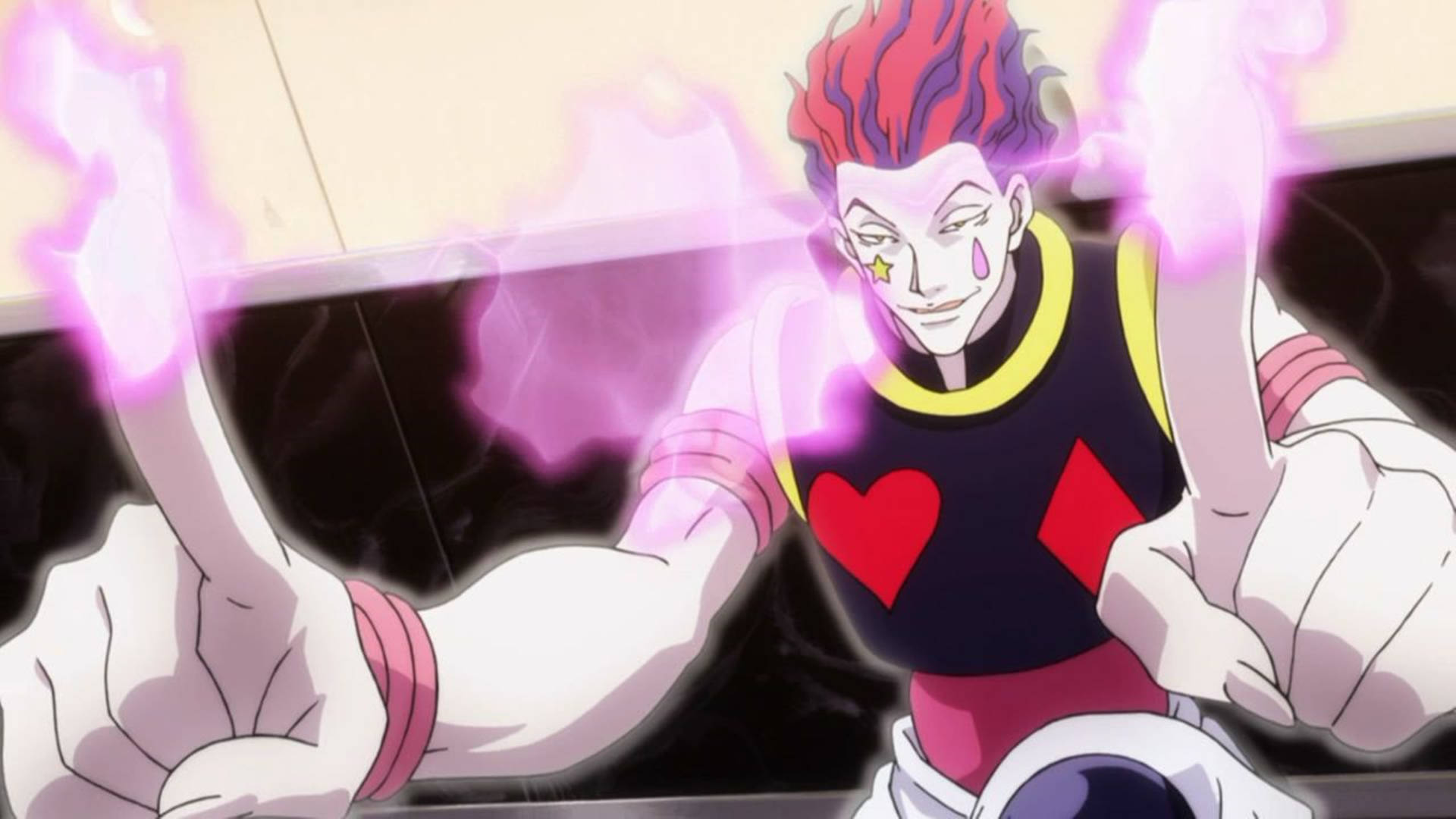 Hisoka 4k Texture Surprise Background