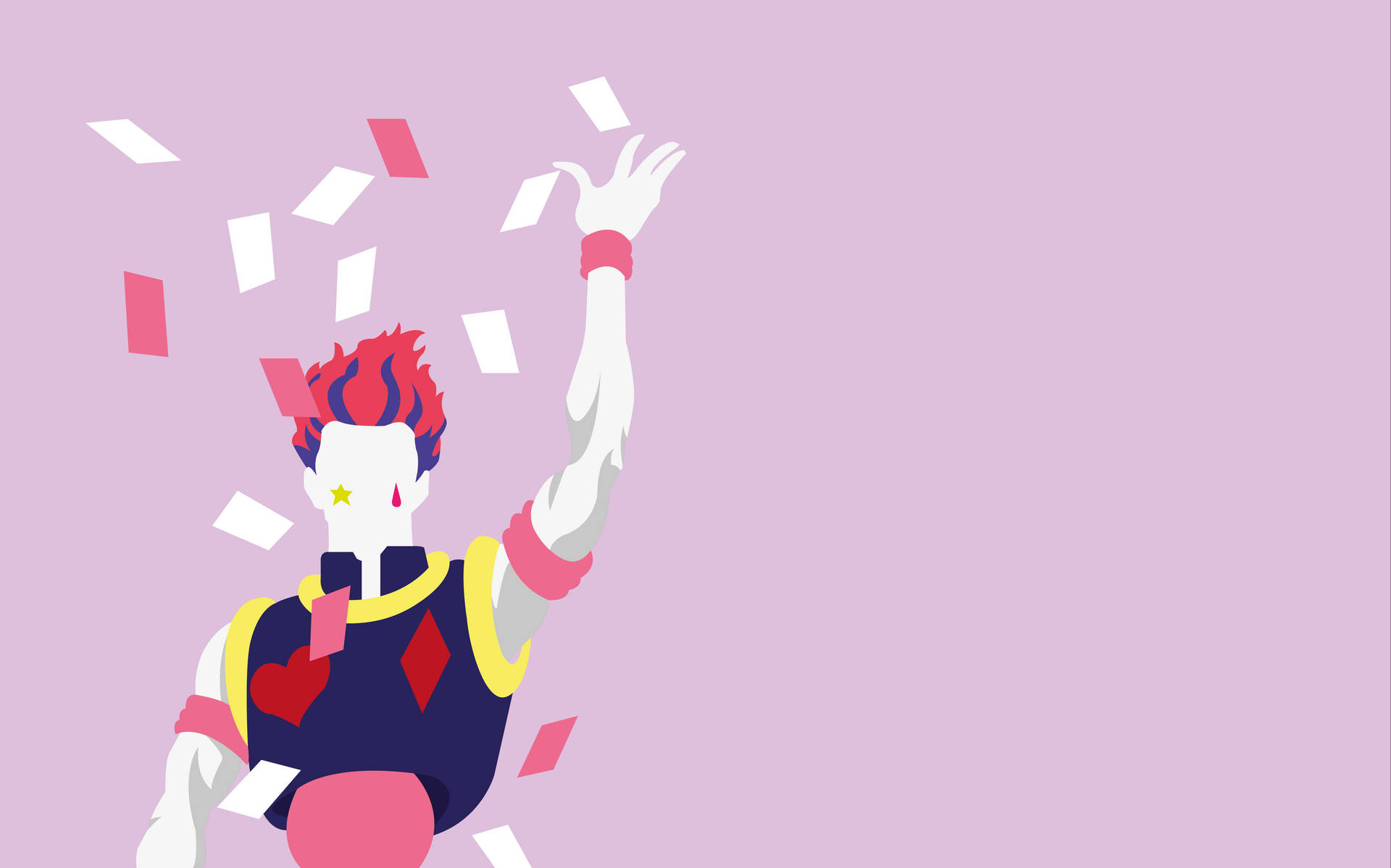 Hisoka 4k Vector Art Background