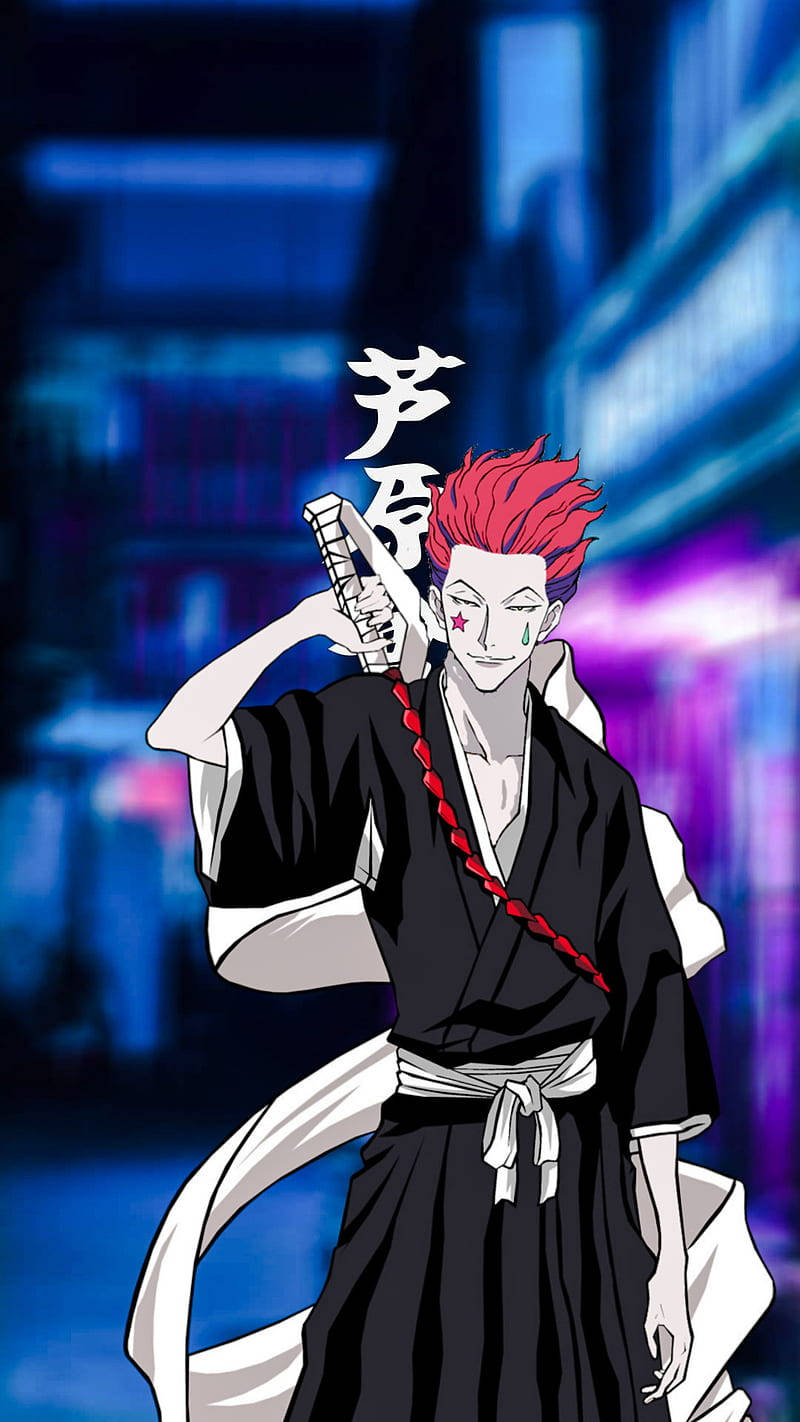 Hisoka In Yukata From Hunter X Hunter Iphone Background