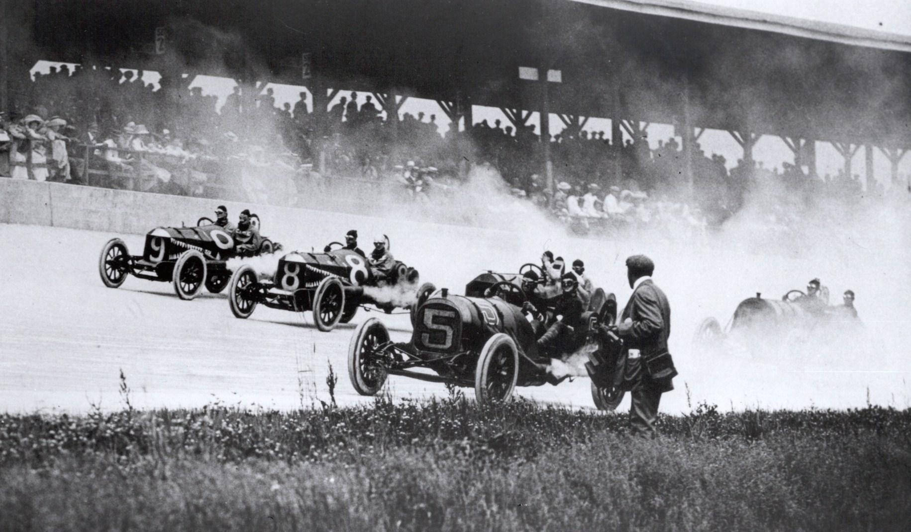 Historic First Indianapolis 500 Race