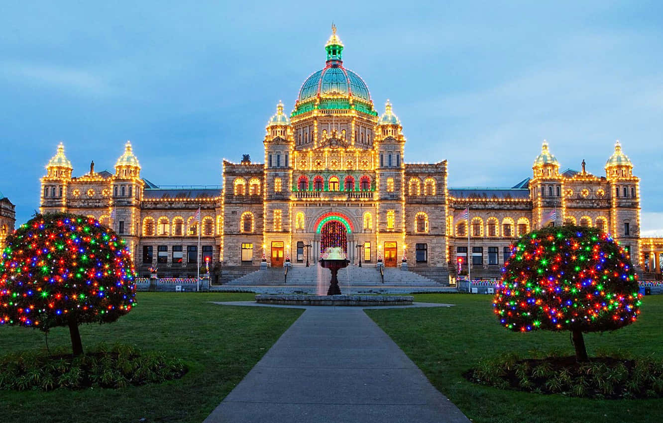 Historic Provincial Parliament Buildings In Victoria, Canada