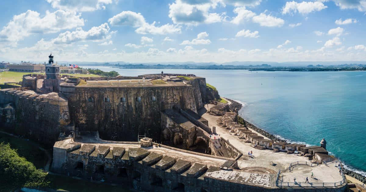 Historic Site Beside Castillo San Felipe Del Morro Background