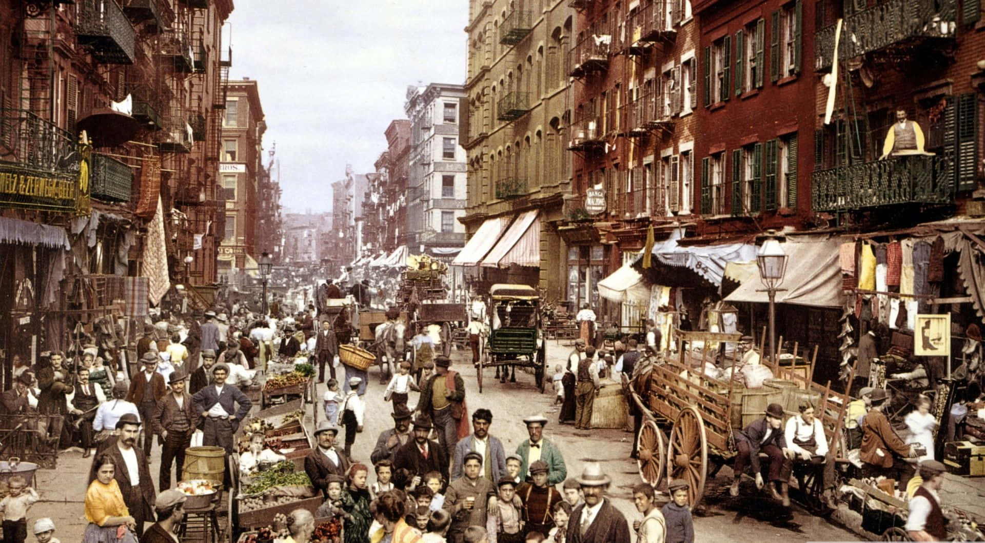 Historical Glimpse Of New York City Background