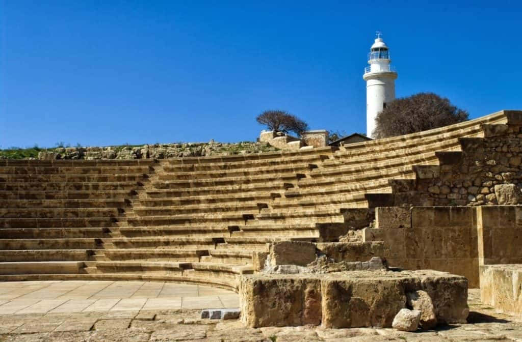 Historical Landmark In Paphos Background