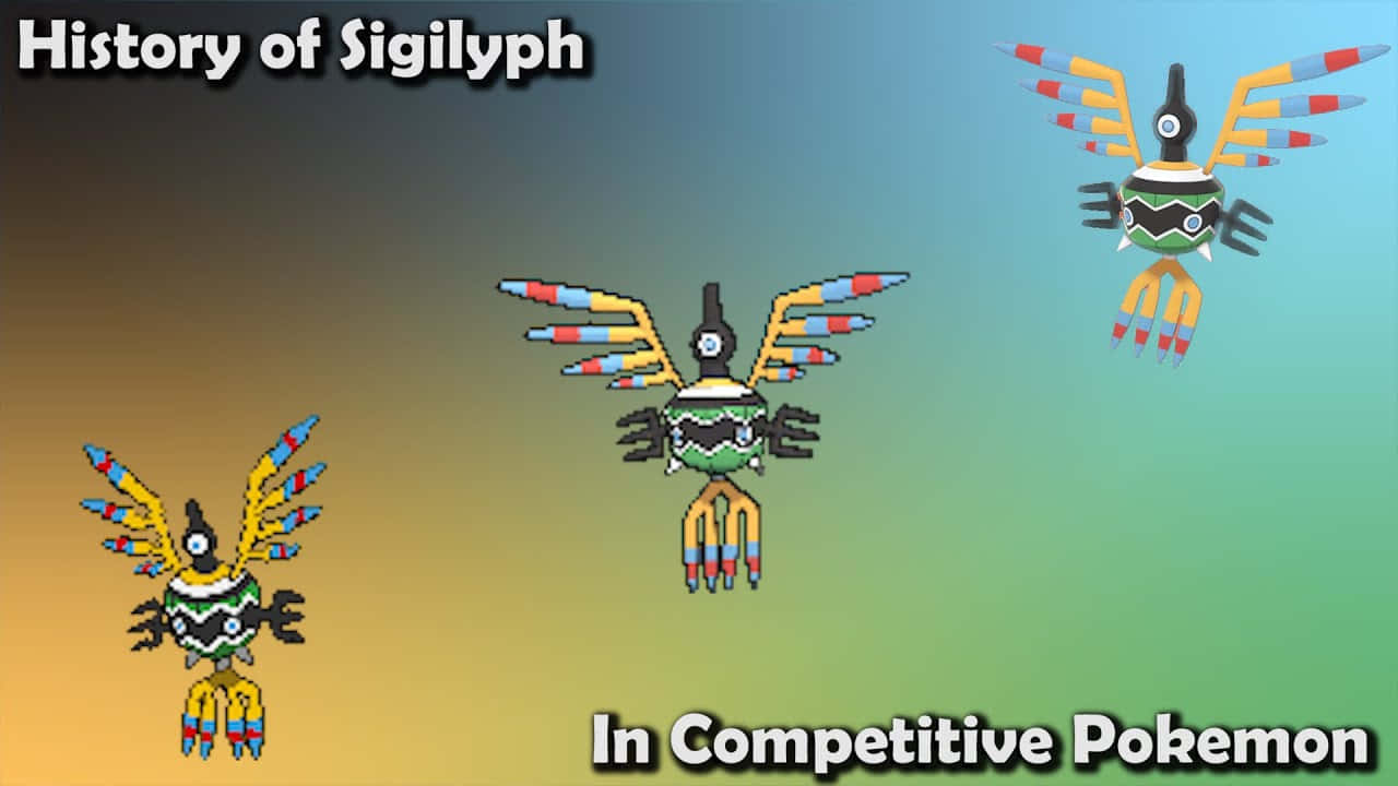 History Of Sigilyph Gradient Poster Background