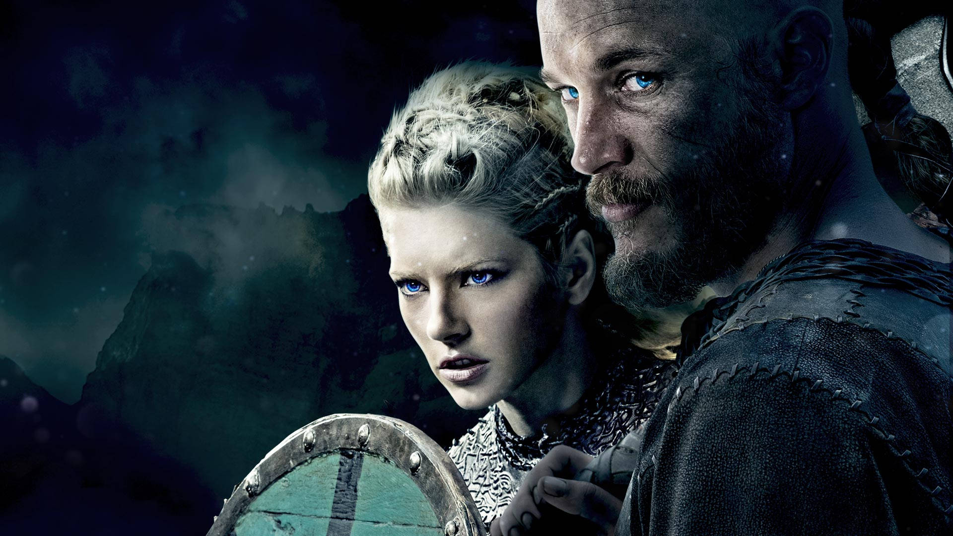History Show Vikings Lagertha And Ragnar Background