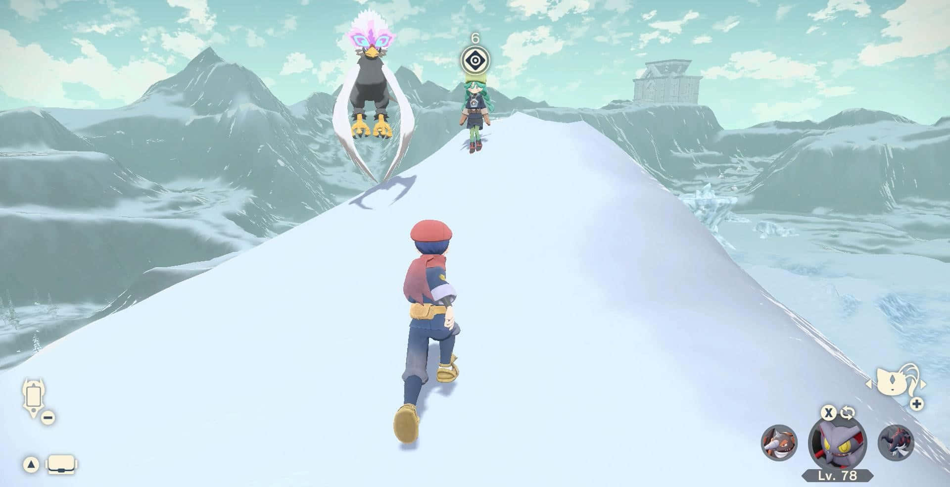 Hisuian Braviary On Snowy Mountain Peak