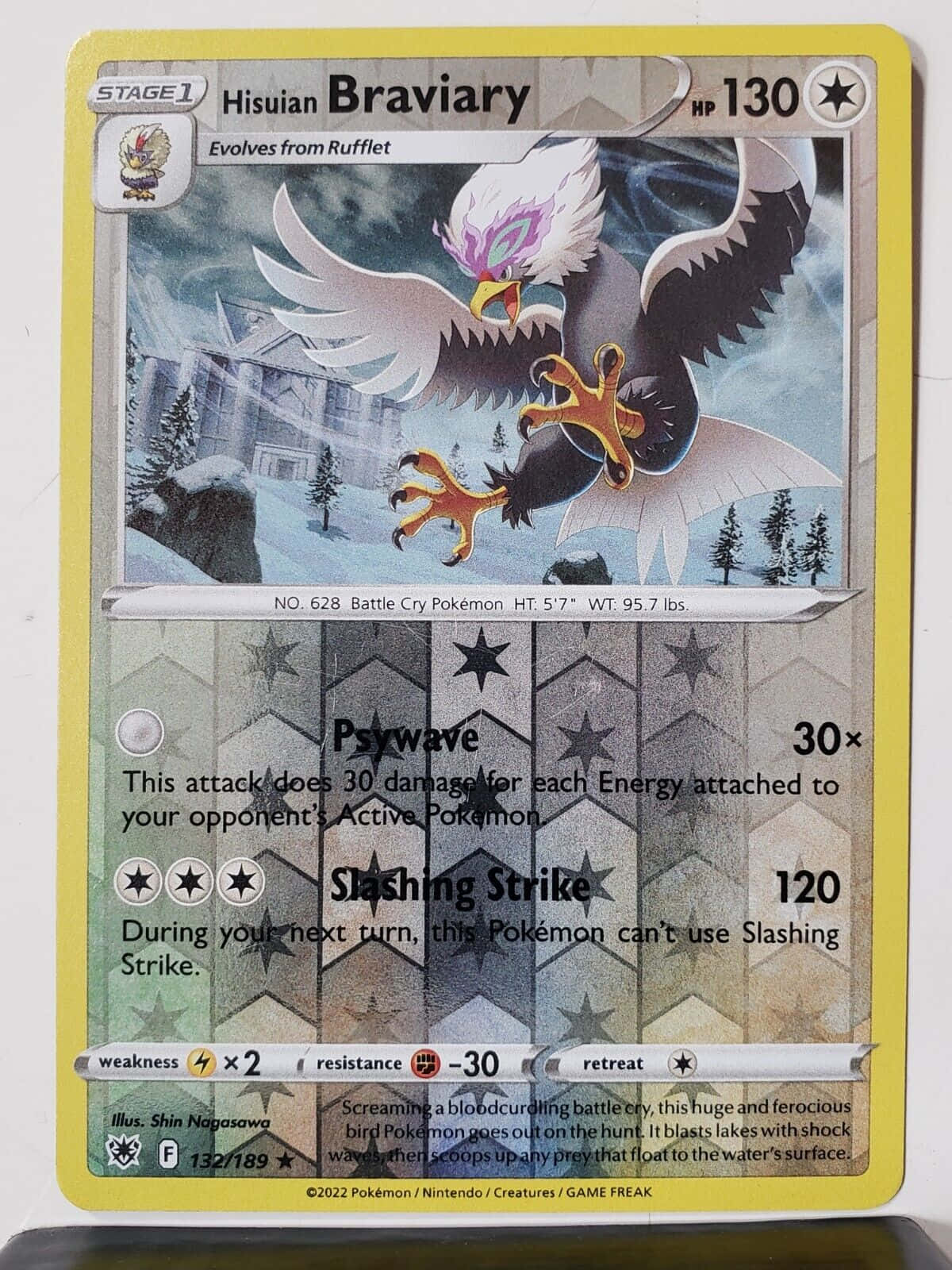 Hisuian Braviary Pokémon Card Background