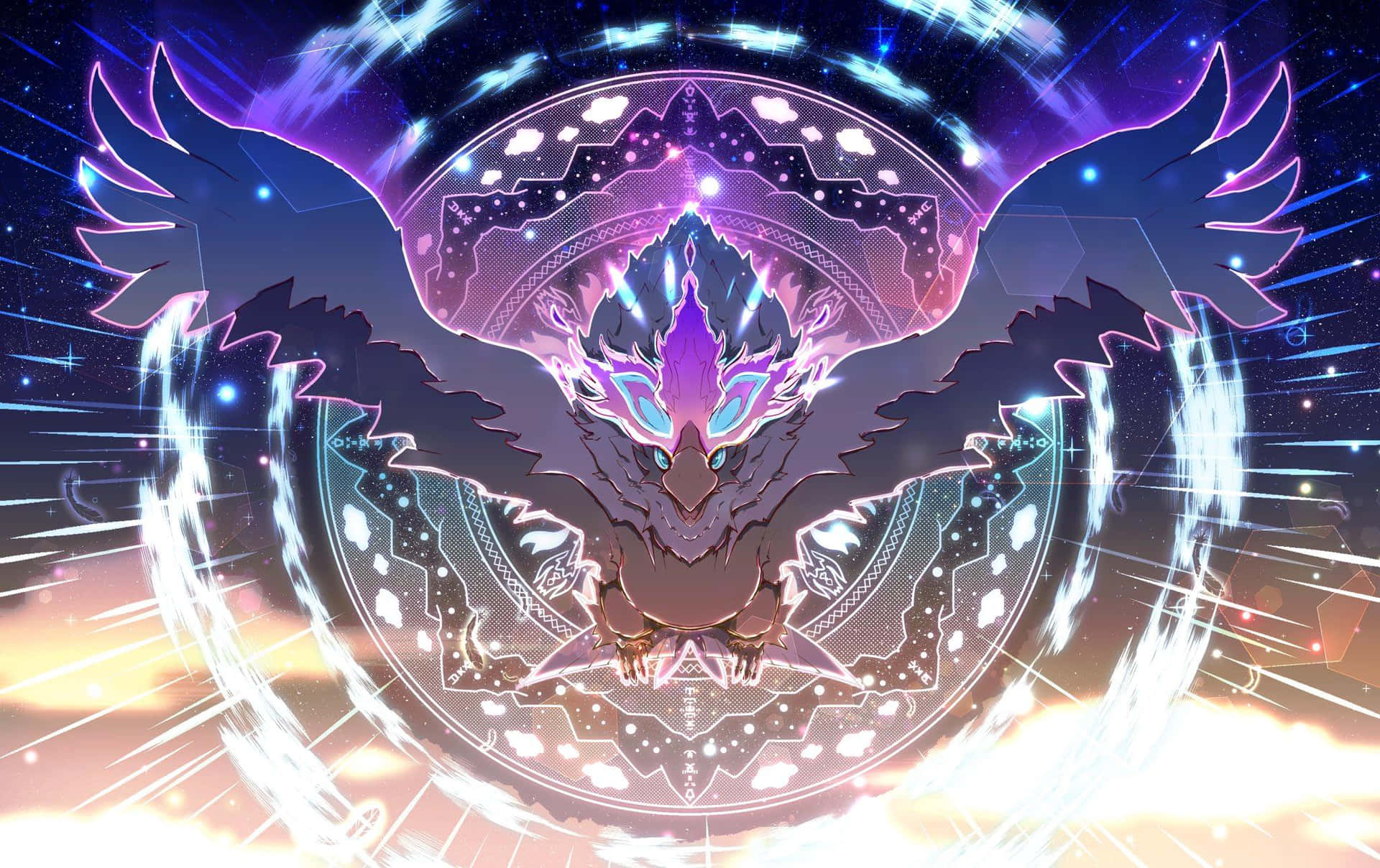 Hisuian Braviary With Magical Seal Background
