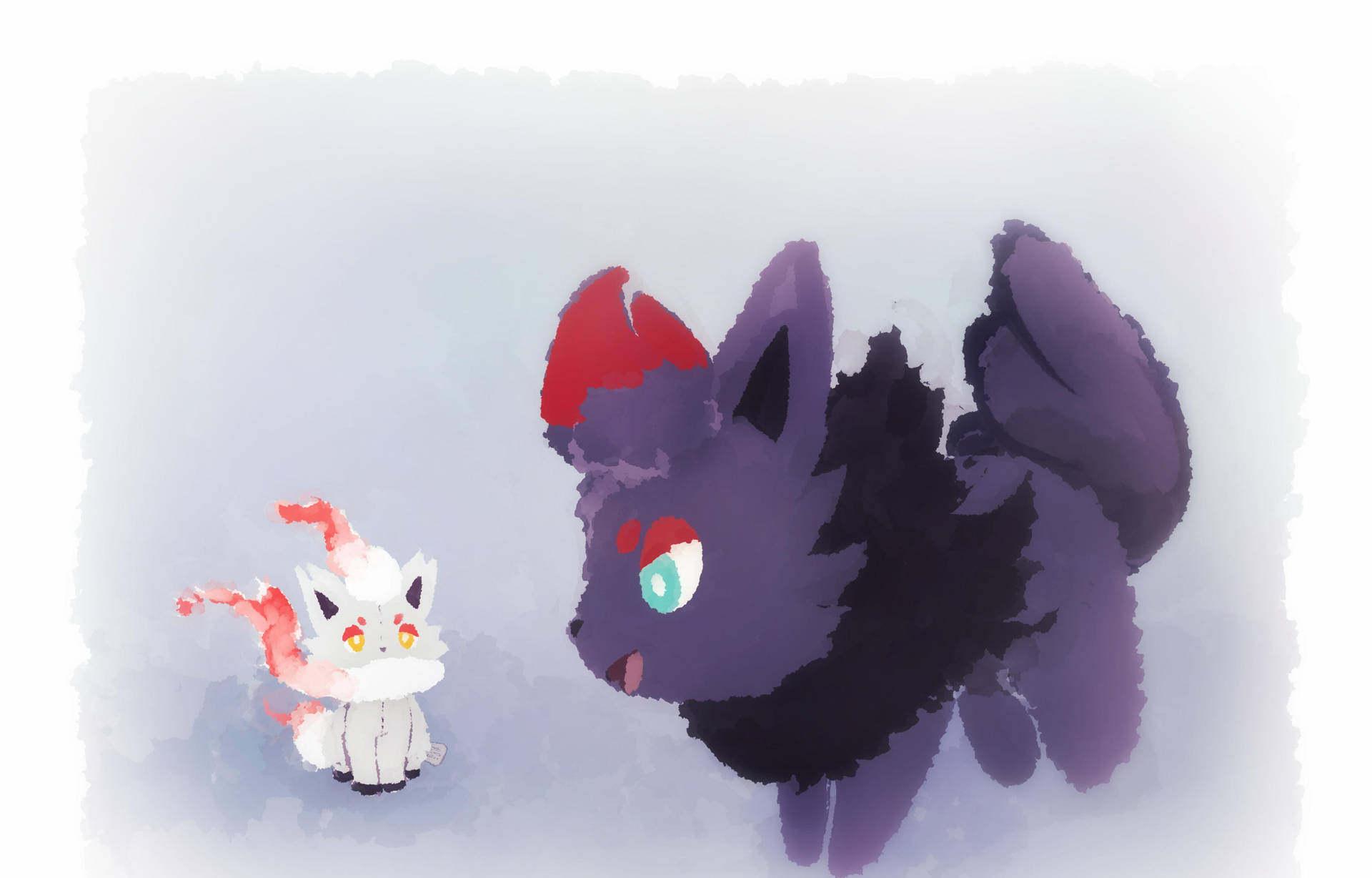 Hisuian Zorua And Unevolved Zorua