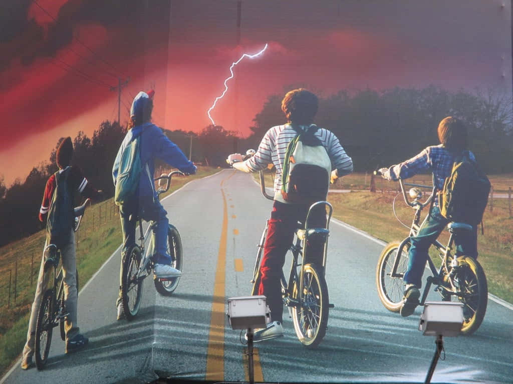 Hit The Road To Adventure On The Iconic Strangers Things Bike Background