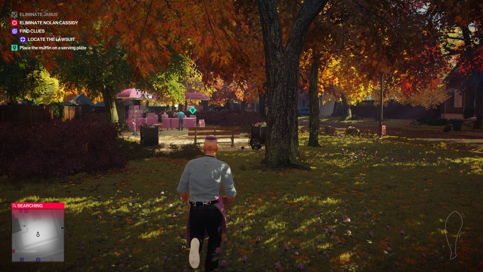 Hitman 2 Agent 47 In The Park Background