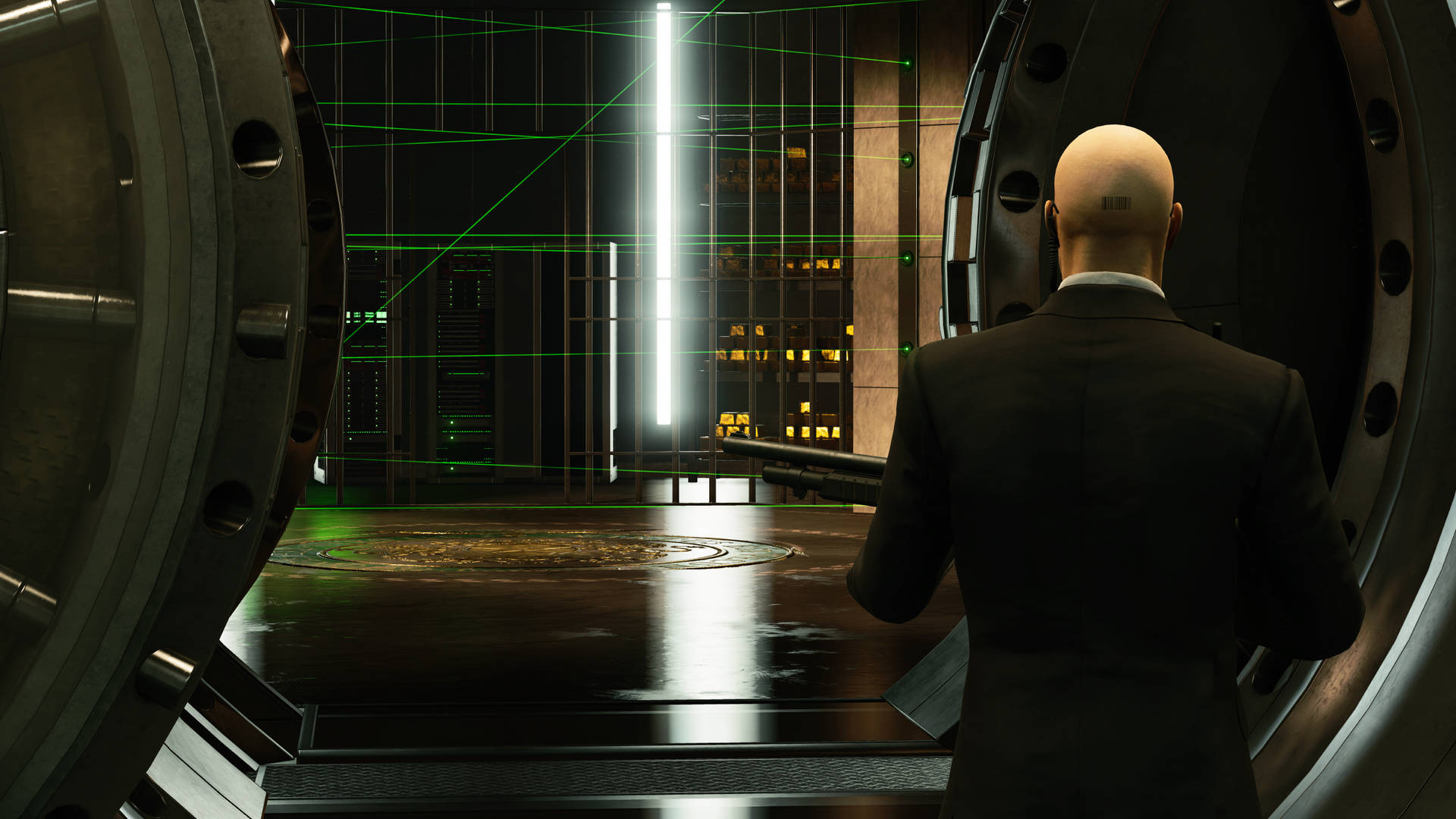 Hitman 2 Agent 47 In Vault Background