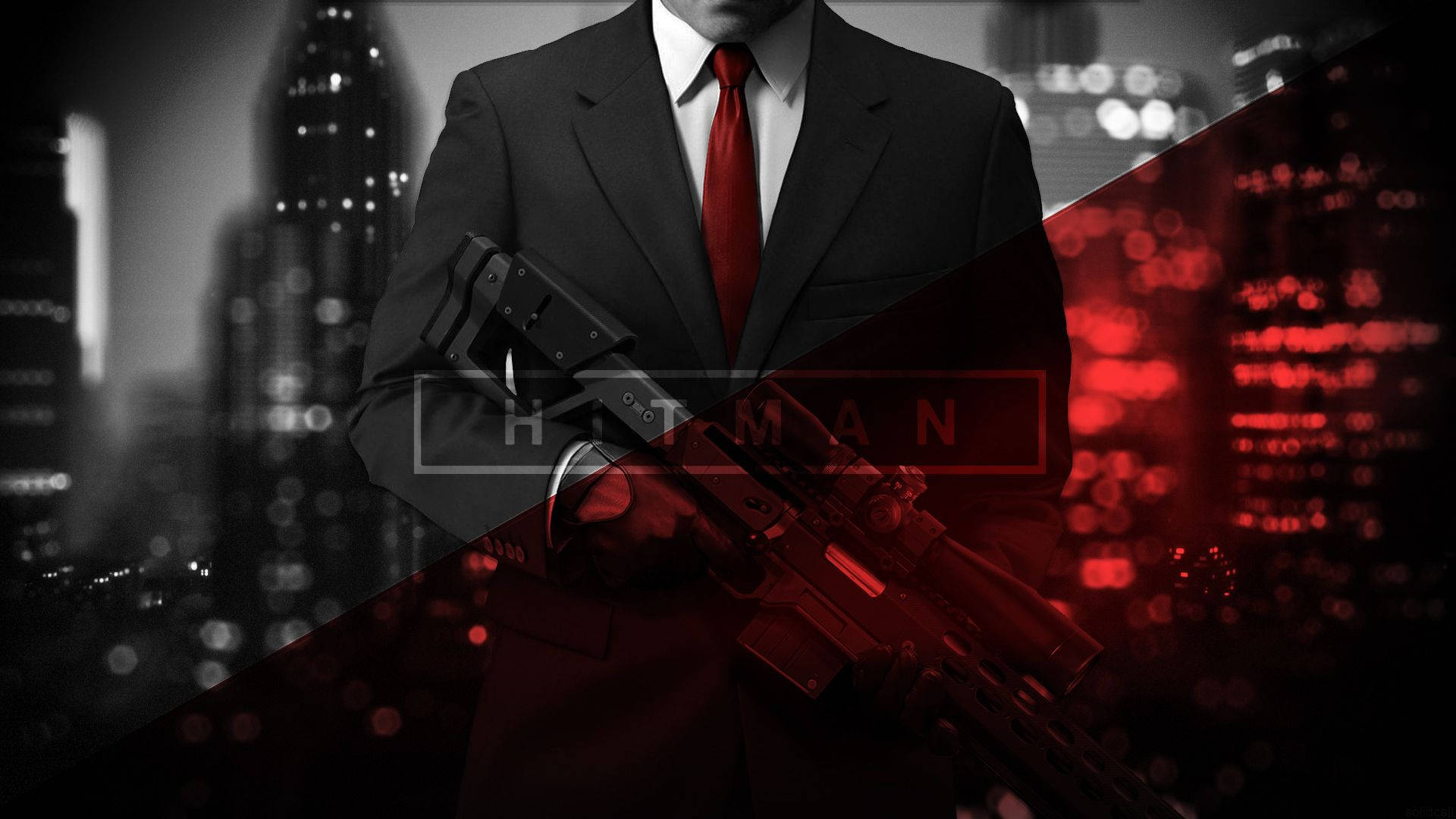 Hitman Absolution Diagonal Poster Background