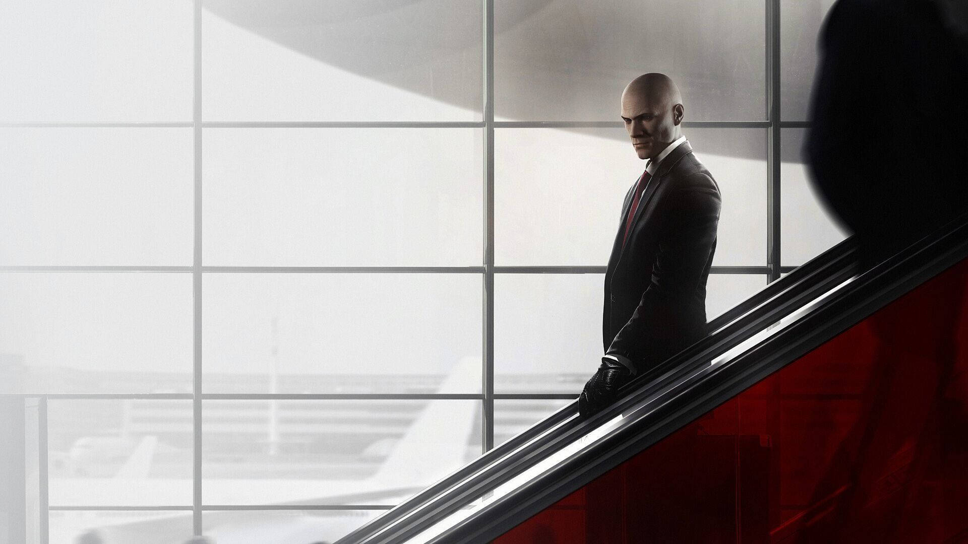 Hitman Black Escalator Background