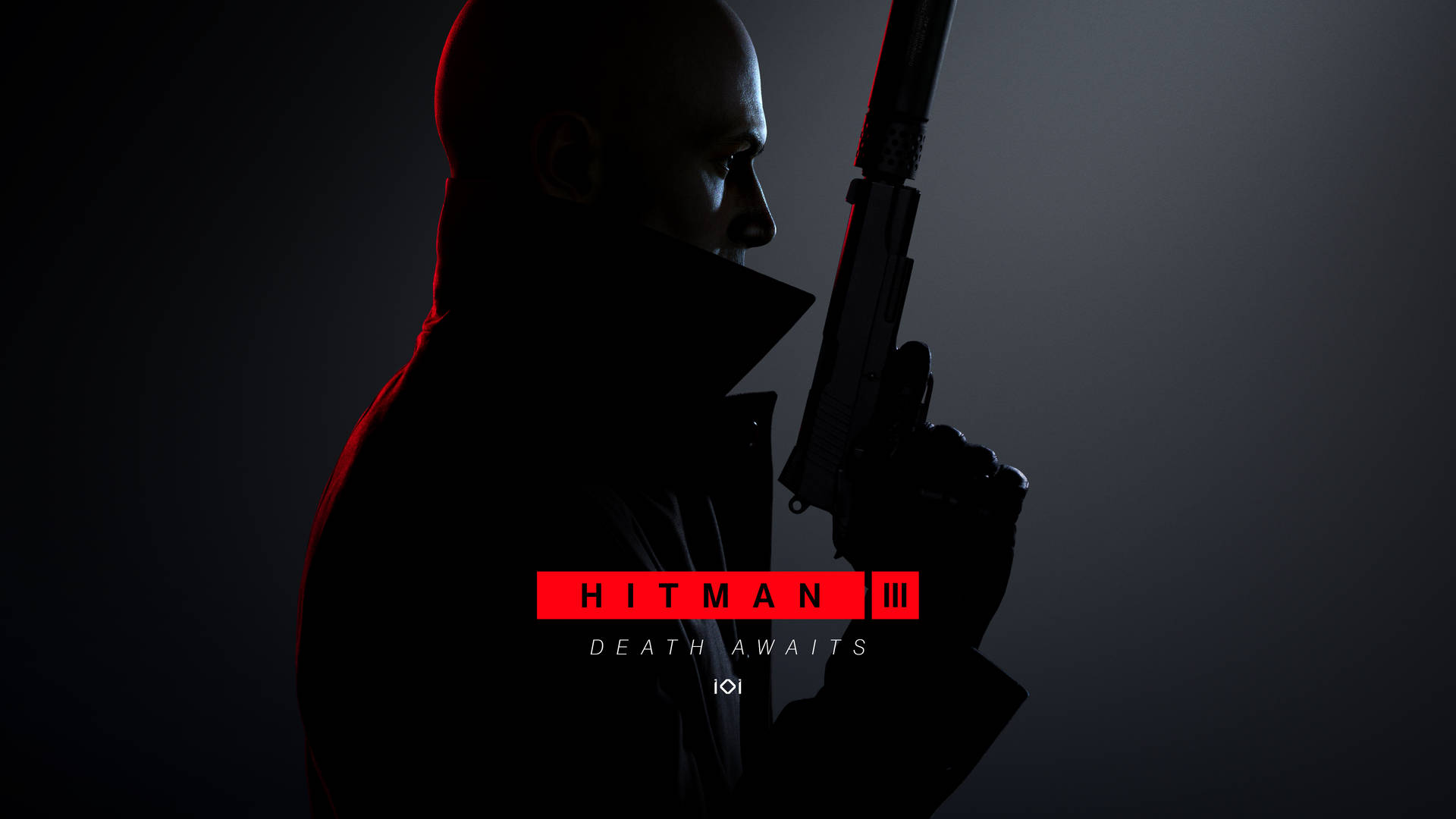 Hitman Full 4k Agent 47 Silhouetted Background