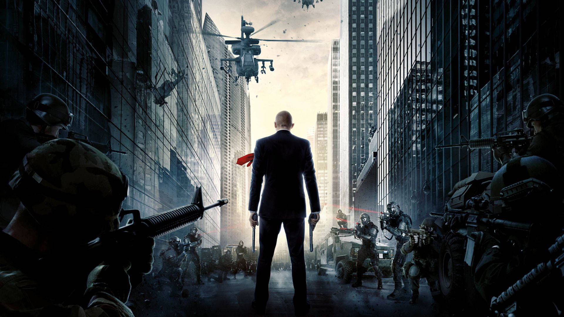 Hitman Full 4k Targeted By Soldiers Background
