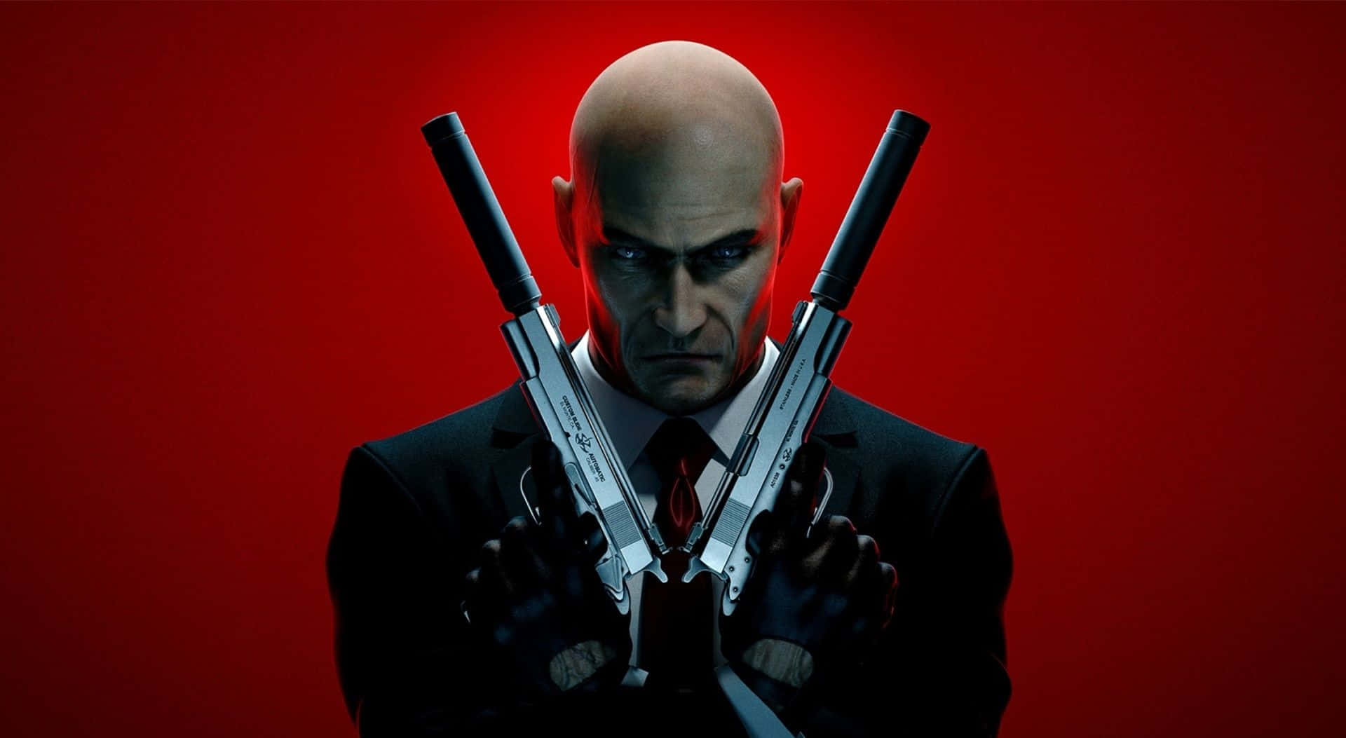 Hitman Minimalist Red Desktop Background