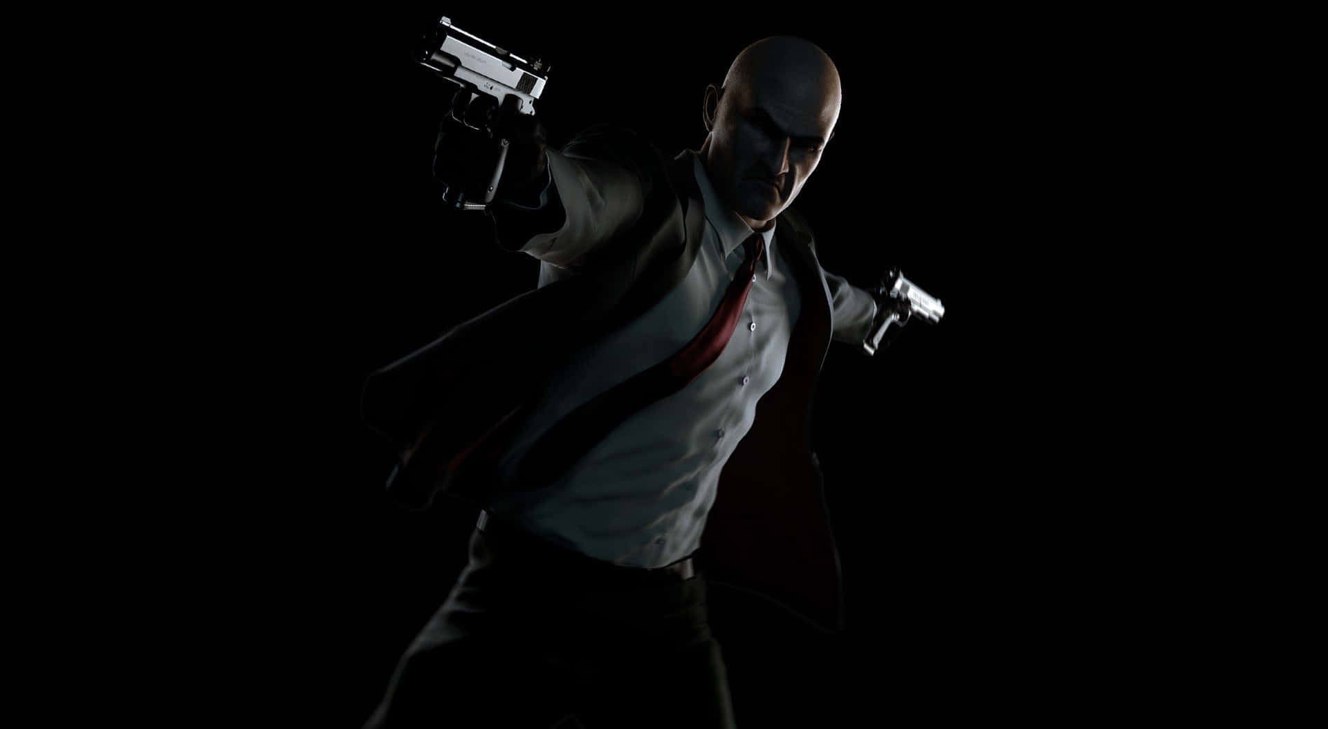 Hitman Shooting Both Desktop Background