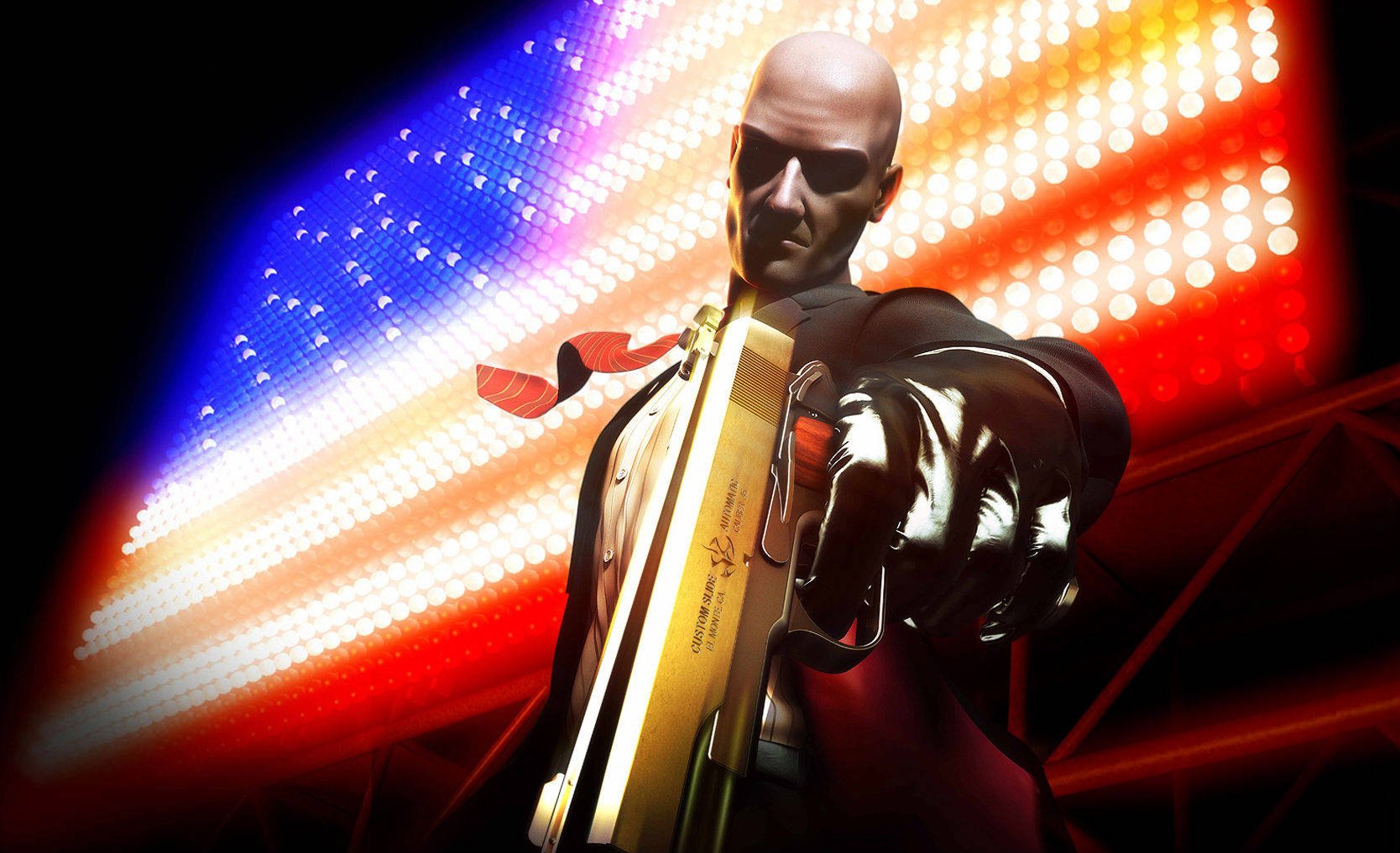 Hitman With American Flag Lights