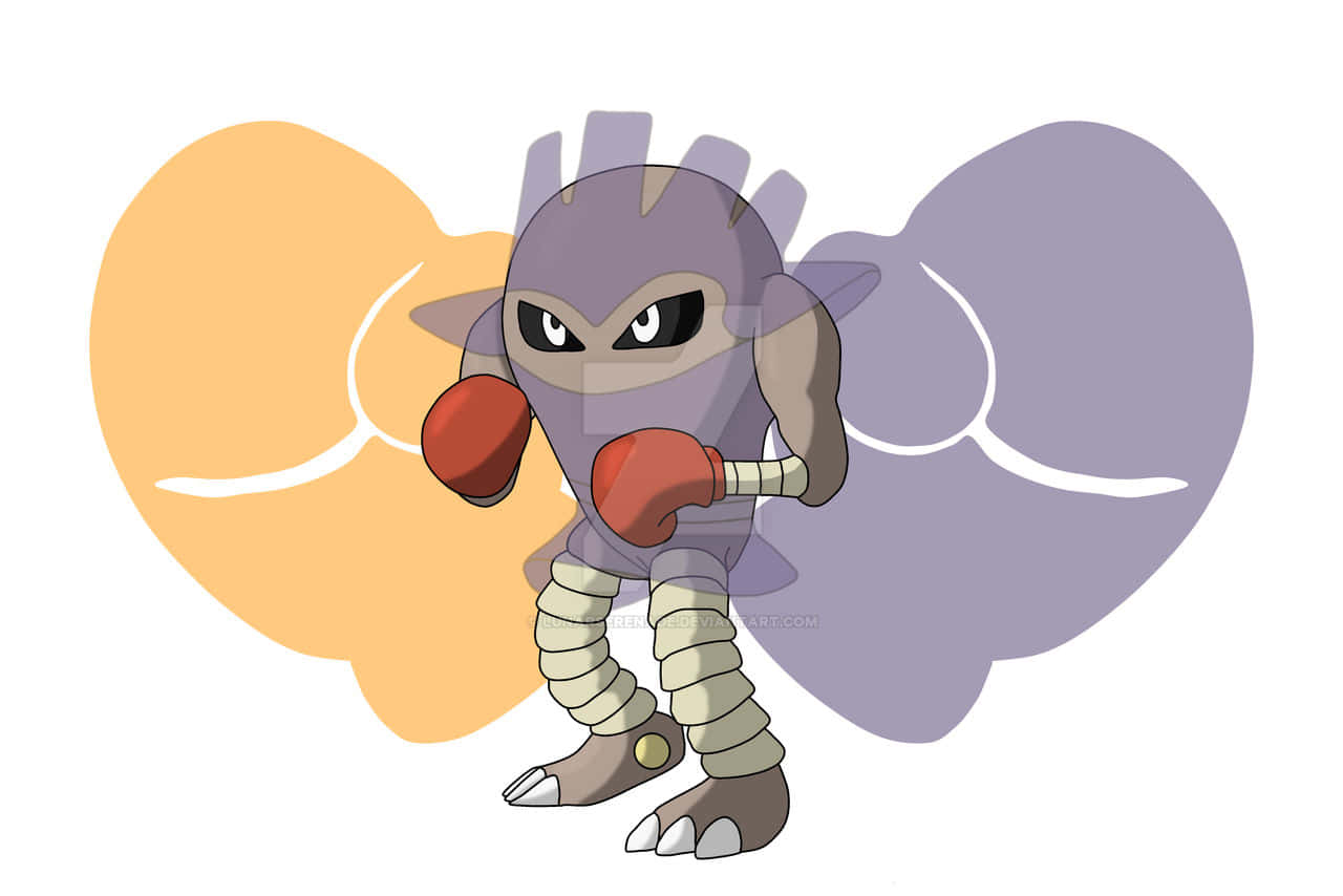 Hitmonlee With Hitmonchan Boxing Gloves Background