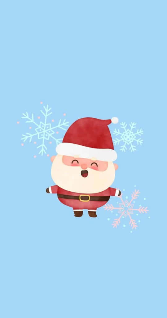 'ho Ho Ho! Get In The Christmas Spirit With This Funny Iphone Wallpaper!' Background