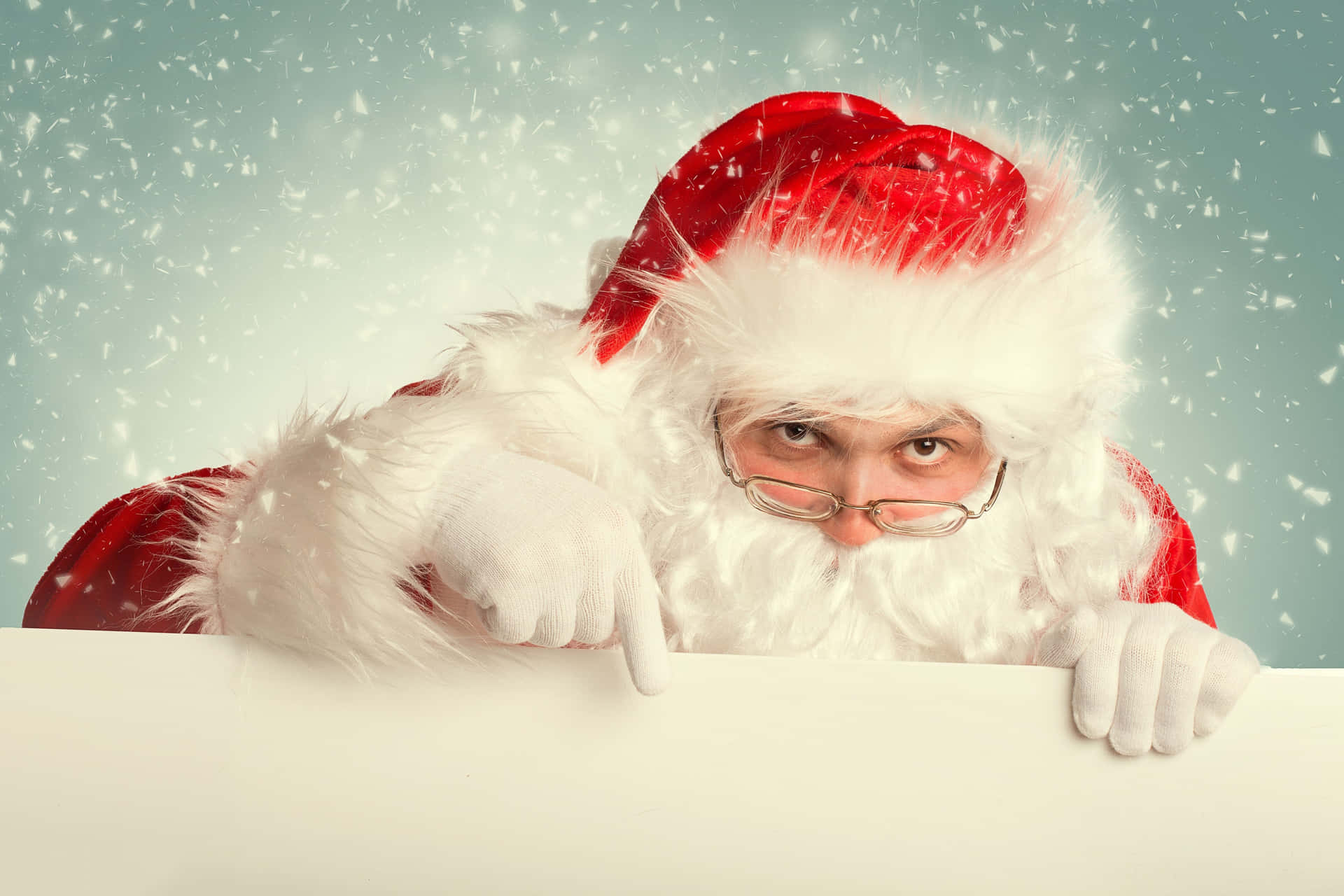 Ho, Ho, Ho - Santa Claus Wishing Everyone A Very Merry Christmas! Background