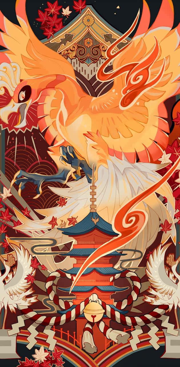 Ho-oh In Chinese Background Background