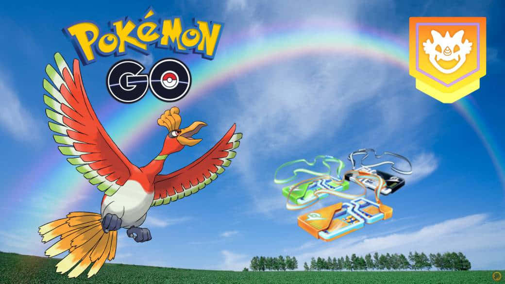 Ho-oh Pokémon Go Poster Background