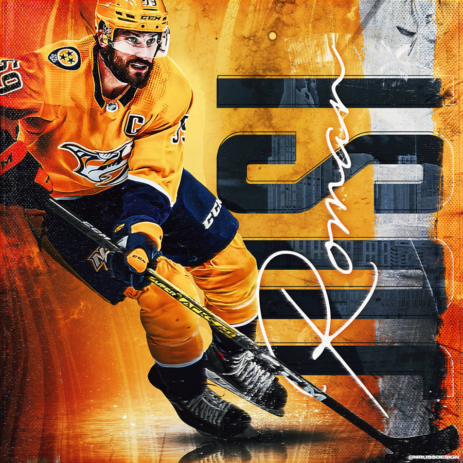 Hockey Player Roman Josi Digital Poster Art