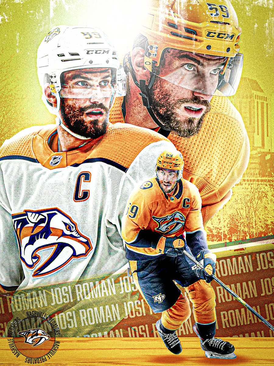 Hockey Star Player Roman Josi Background