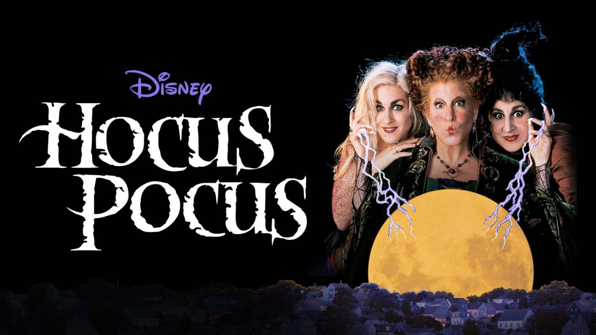 Hocus Pocus Sanderson Sisters Moonlight Background
