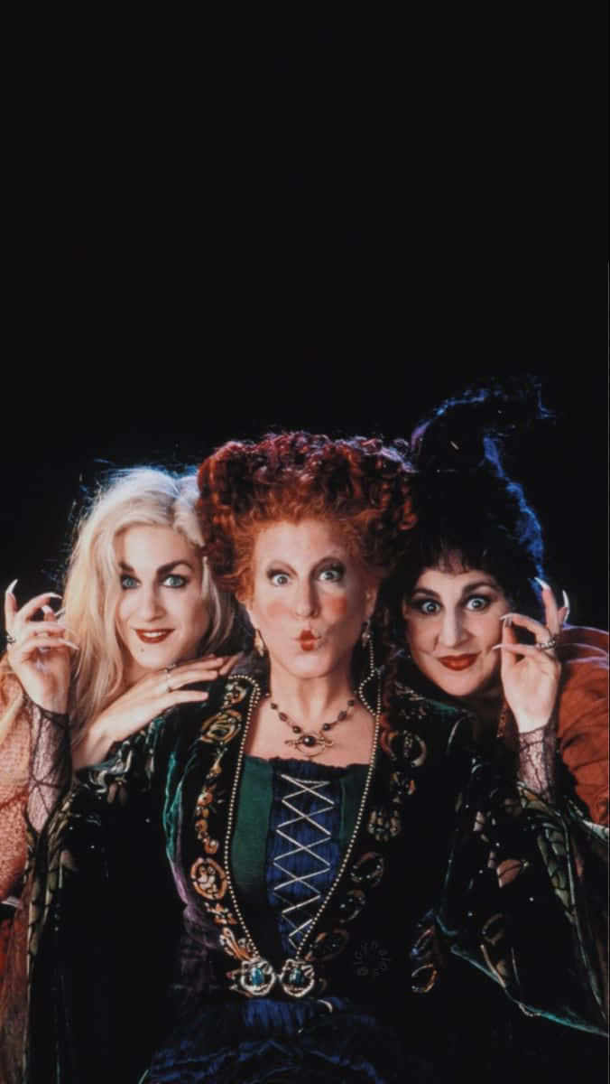 Hocus Pocus Witch Sisters Portrait Background