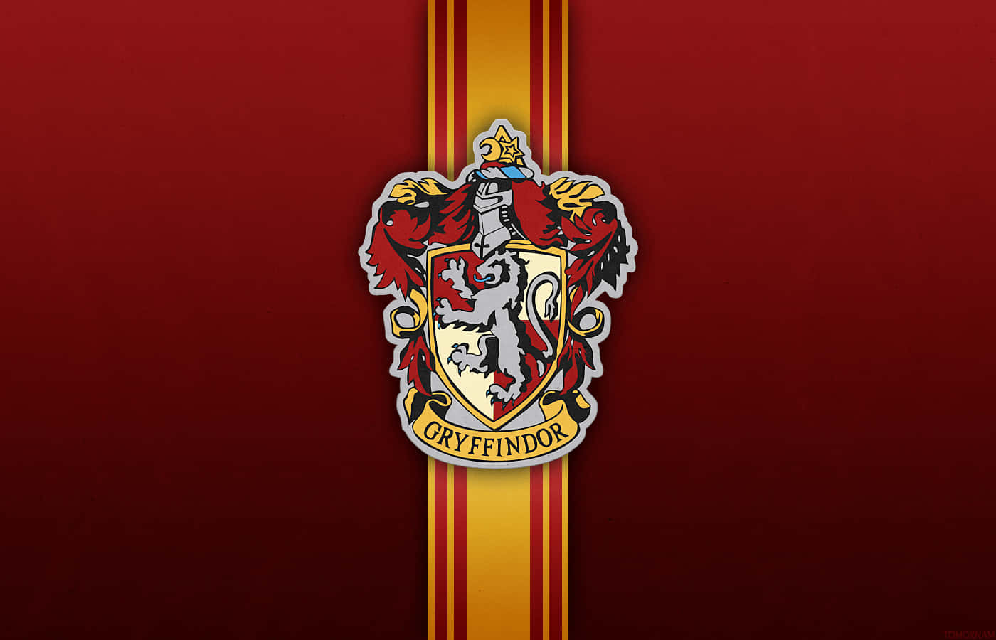 Hogwarts Crest Inspired By Gryffindor Castle Background