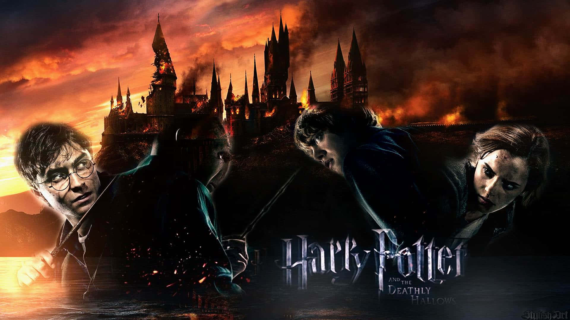 Hogwarts Deathly Hallows Desktop Background