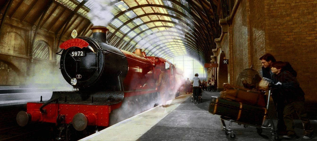 Hogwarts Express At Platform 9 3/4 Background