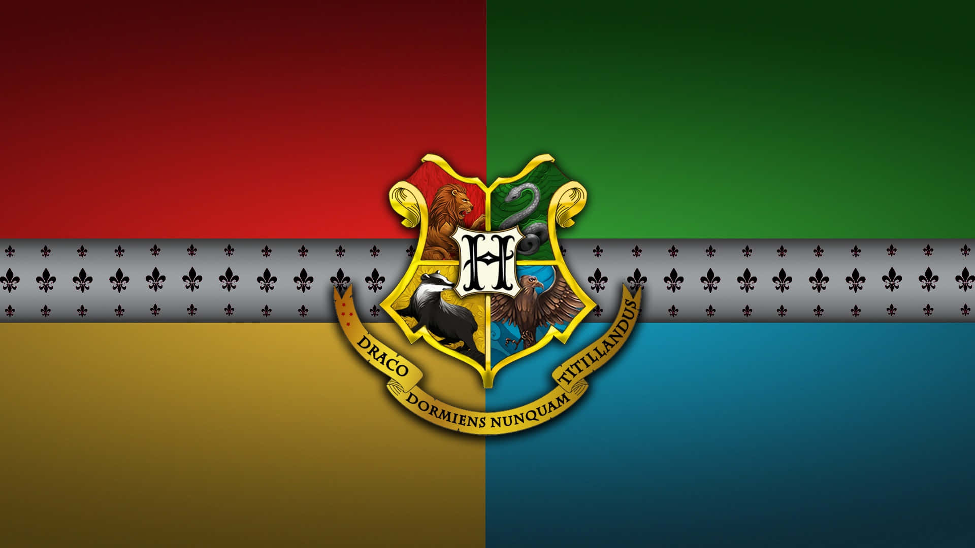 Hogwarts Houses Colors Desktop Background