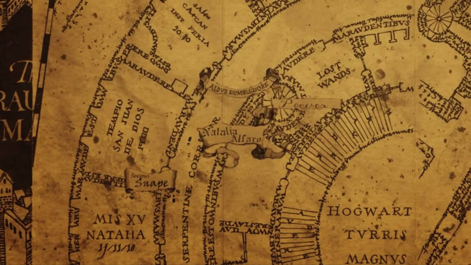 Hogwarts Marauders Map Background