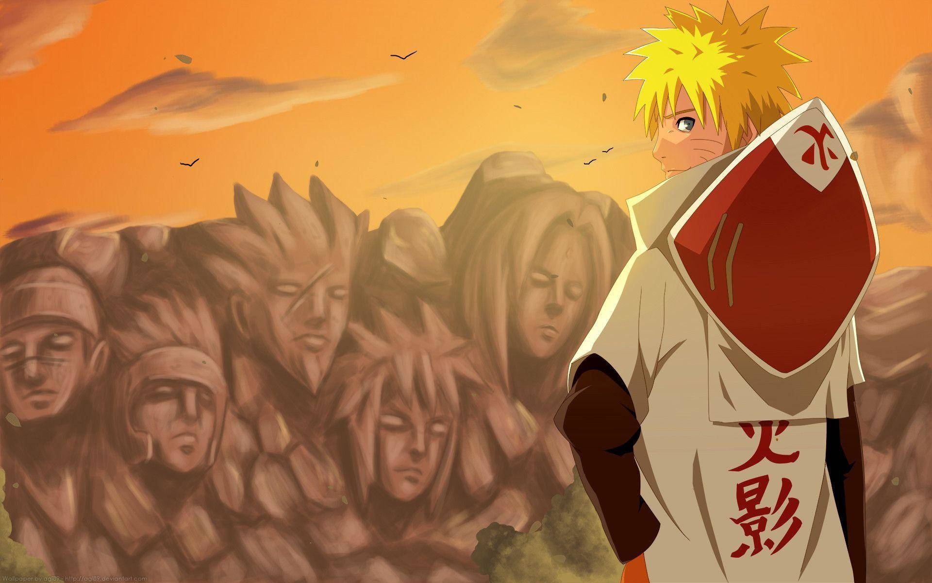 Hokage Rock Naruto Background