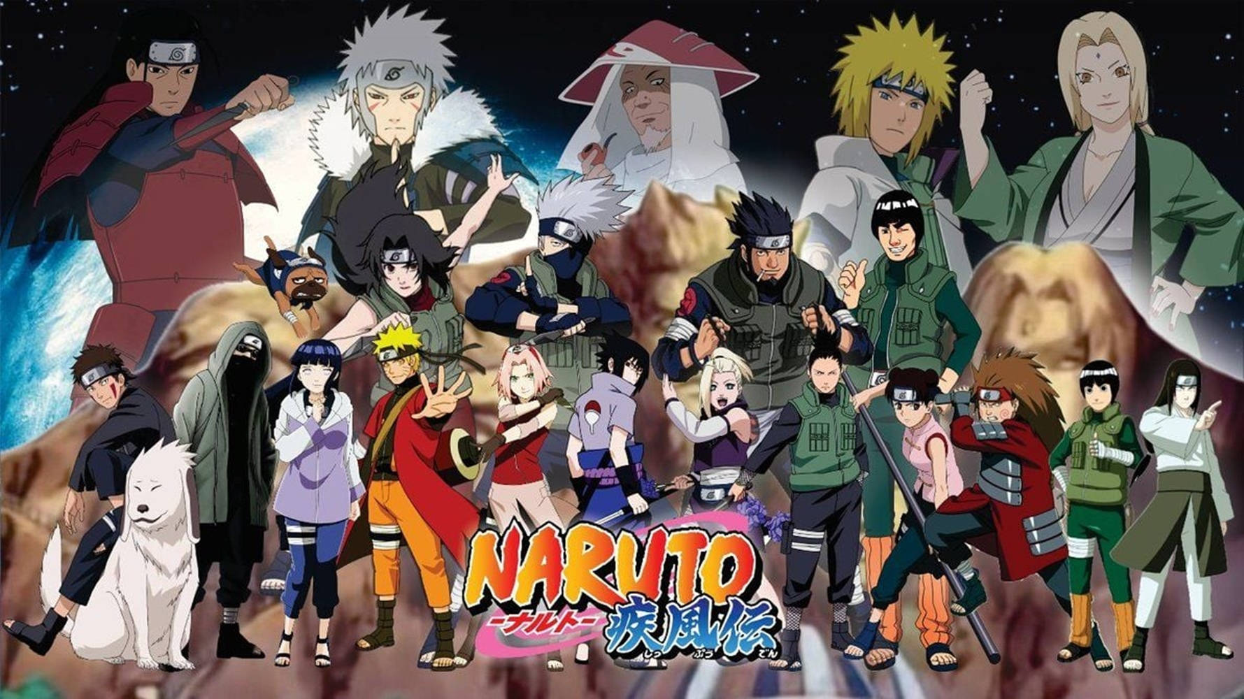 Hokage's Of Shippuden Naruto Laptop Background