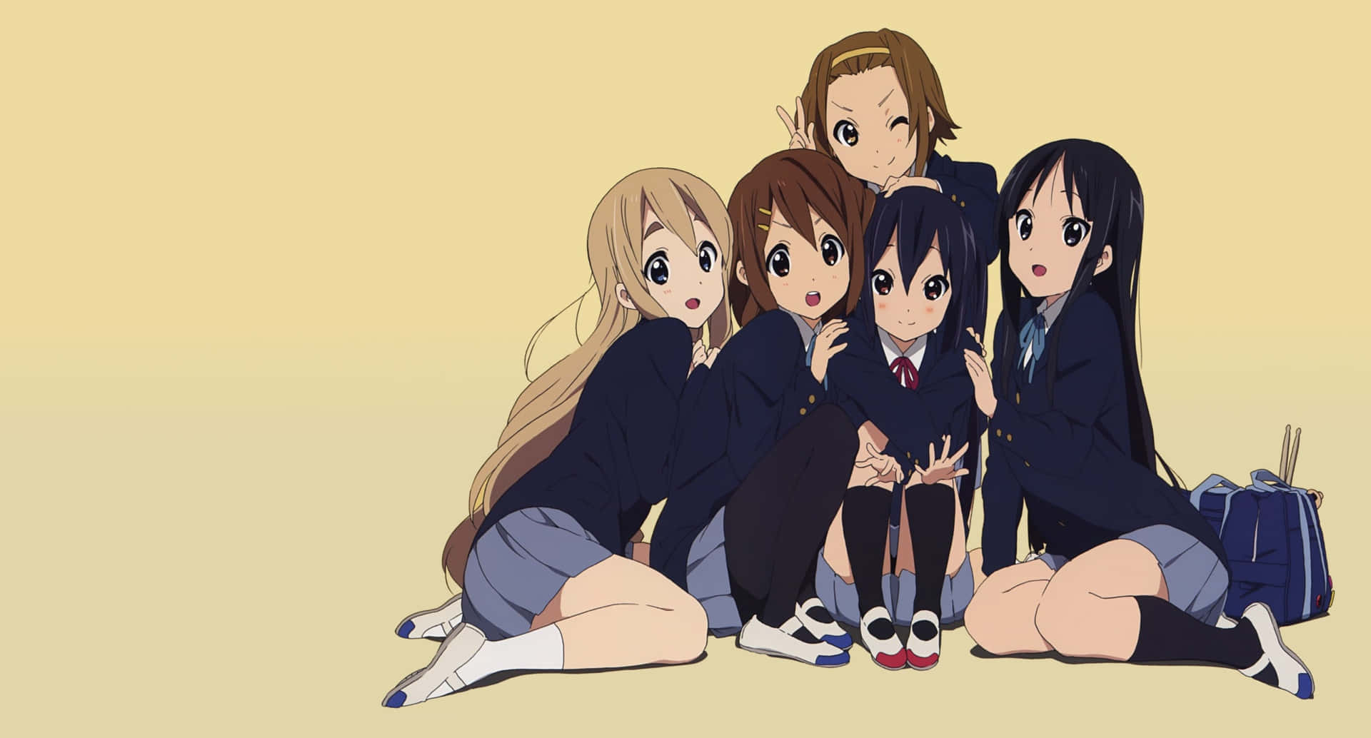 Hokago Tea Time Anime Group Of Friends