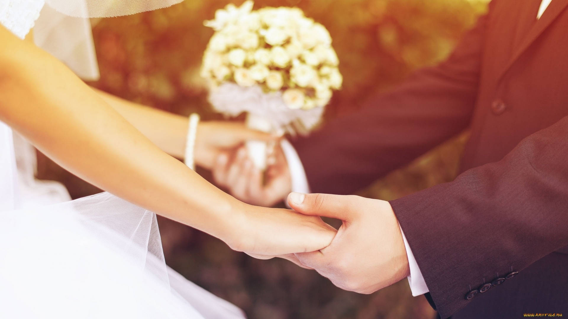 Holding Hands Wedding Photoshoot Background