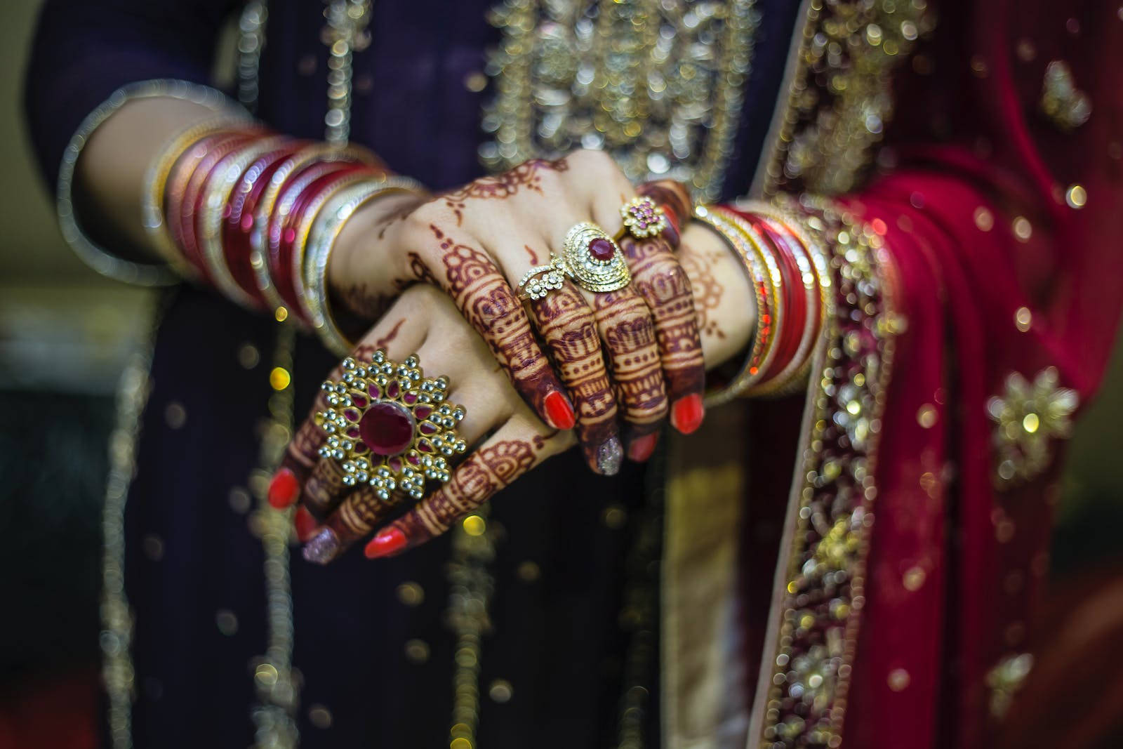 Holding Up Hands Indian Wedding Background