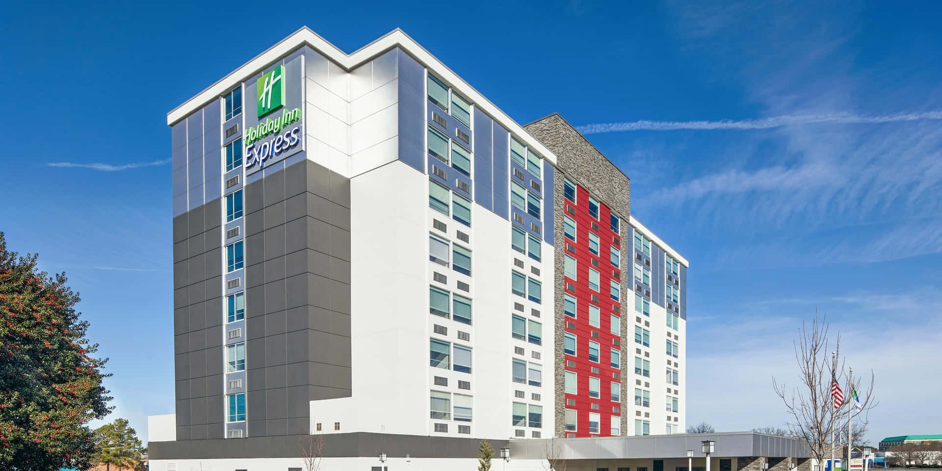 Holiday Inn Express Hotel Exterior Background