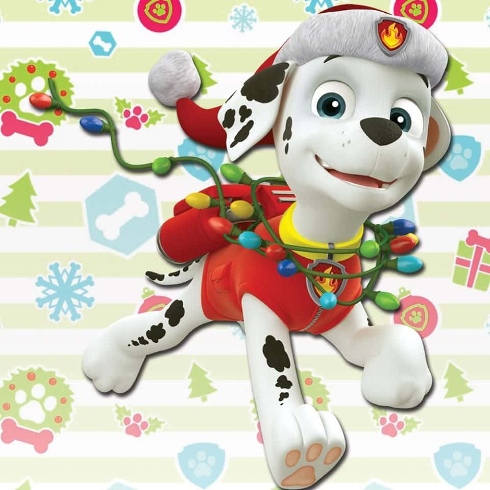 Holiday Marshall Paw Patrol Background