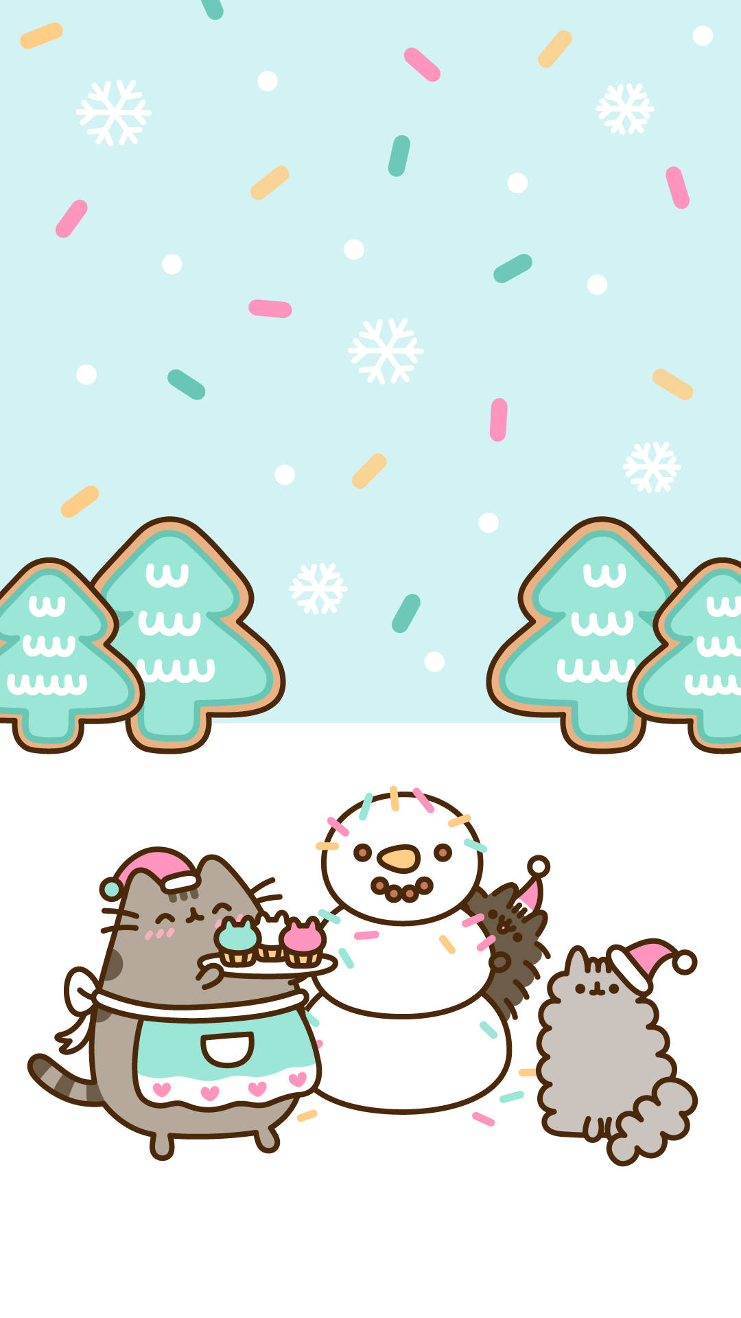 Holiday Neko Kawaii For Iphone Background