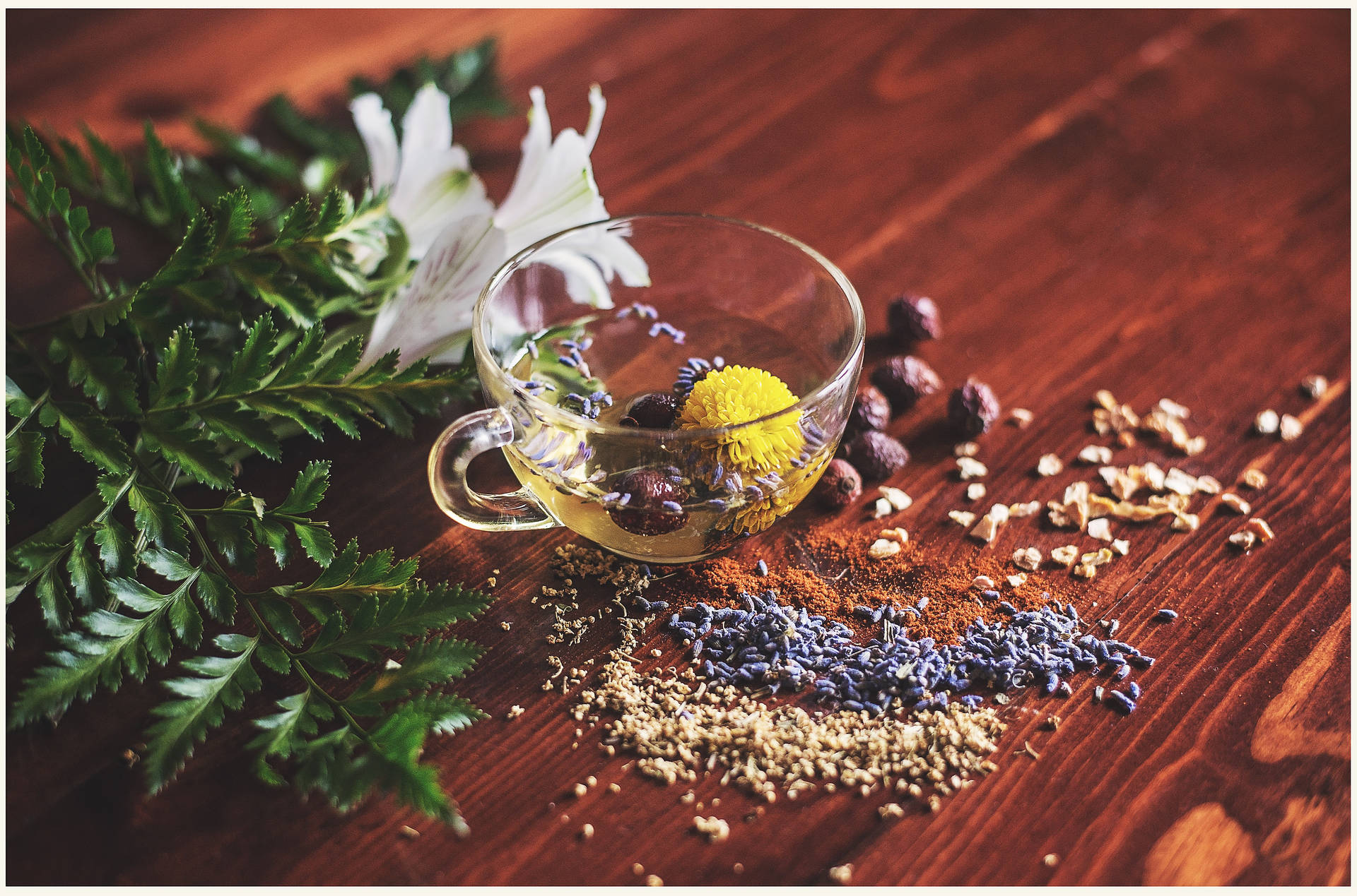 Holistic Herbal Tea Background